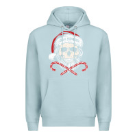 Blue Mist bah humbug skull santa hat christmas funny quote Premium Hoodie - linhVisuals