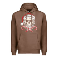 Chestnut bah humbug skull santa hat christmas funny quote Premium Hoodie - linhVisuals