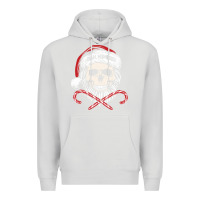 Dove Grey bah humbug skull santa hat christmas funny quote Premium Hoodie - linhVisuals