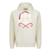 Oatmeal Heather bah humbug skull santa hat christmas funny quote Premium Hoodie - linhVisuals