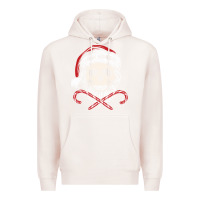 Pale Pink bah humbug skull santa hat christmas funny quote Premium Hoodie - linhVisuals