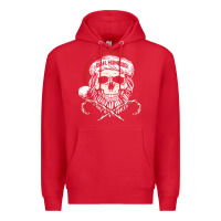 Red bah humbug skull santa hat christmas funny quote Premium Hoodie - linhVisuals