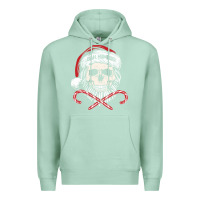 Seafoam bah humbug skull santa hat christmas funny quote Premium Hoodie - linhVisuals