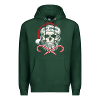 Sports Green bah humbug skull santa hat christmas funny quote Premium Hoodie - linhVisuals