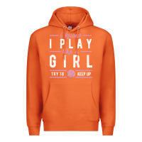 Carrot basketball gifts for girls i know i play like a girl try to keep up in Premium Hoodie - linhVisuals