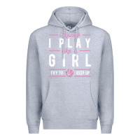 Heather Grey basketball gifts for girls i know i play like a girl try to keep up in Premium Hoodie - linhVisuals