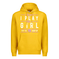 Lemon basketball gifts for girls i know i play like a girl try to keep up in Premium Hoodie - linhVisuals