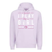 Lilac basketball gifts for girls i know i play like a girl try to keep up in Premium Hoodie - linhVisuals