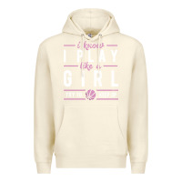 Sandshell basketball gifts for girls i know i play like a girl try to keep up in Premium Hoodie - linhVisuals