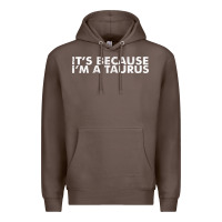 Coffee because i'm a taurus zodiac sign funny horoscope humor gifts Premium Hoodie - linhVisuals