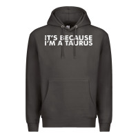Smoke because i'm a taurus zodiac sign funny horoscope humor gifts Premium Hoodie - linhVisuals