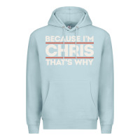 Blue Mist because i'm chris that's why sarcastic birthday gifts for chris funny Premium Hoodie - linhVisuals