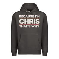 Smoke because i'm chris that's why sarcastic birthday gifts for chris funny Premium Hoodie - linhVisuals