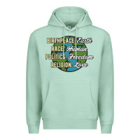 Seafoam birthplace earth race human politics freedom religion love equality al Premium Hoodie - linhVisuals