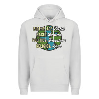 Dove Grey birthplace earth race human politics freedom religion love equality al Premium Hoodie - linhVisuals