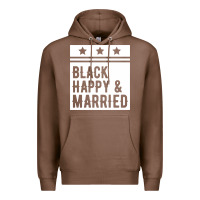 Chestnut black happy & married funny wedding gifts Premium Hoodie - linhVisuals
