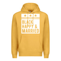 Mustard black happy & married funny wedding gifts Premium Hoodie - linhVisuals