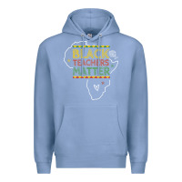 Colony Blue black teacher matters african american pride dashiki black history mon Premium Hoodie - linhVisuals