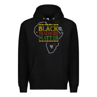 Black black teacher matters african american pride dashiki black history mon Premium Hoodie - linhVisuals