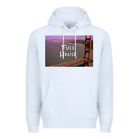White f u l l h o u s e Premium Hoodie - linhVisuals
