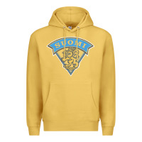 Antique Gold faded style suomi finland lion design Premium Hoodie - linhVisuals