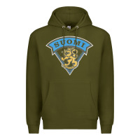 Army Green faded style suomi finland lion design Premium Hoodie - linhVisuals