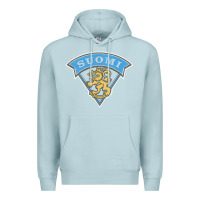 Blue Mist faded style suomi finland lion design Premium Hoodie - linhVisuals