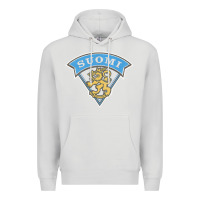 Dove Grey faded style suomi finland lion design Premium Hoodie - linhVisuals