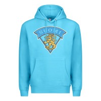 Ocean Blue faded style suomi finland lion design Premium Hoodie - linhVisuals