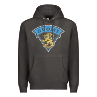 Smoke faded style suomi finland lion design Premium Hoodie - linhVisuals
