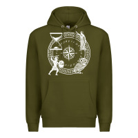 Army Green the four stoic virtues   stoicism Premium Hoodie - linhVisuals
