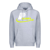 Heather Grey padel Premium Hoodie - linhVisuals