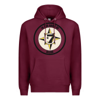 Burgundy five percent nation of islam vintage look design Premium Hoodie - linhVisuals