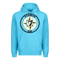 Ocean Blue five percent nation of islam vintage look design Premium Hoodie - linhVisuals