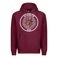 Burgundy five percent nation of islam vintage look design Premium Hoodie - linhVisuals