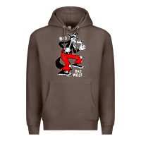 Coffee big bad wolf Premium Hoodie - linhVisuals