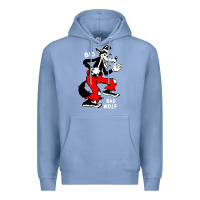 Colony Blue big bad wolf Premium Hoodie - linhVisuals