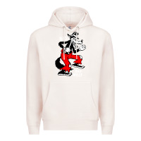 Pale Pink big bad wolf Premium Hoodie - linhVisuals