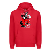 Red big bad wolf Premium Hoodie - linhVisuals