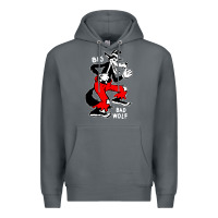 Rock big bad wolf Premium Hoodie - linhVisuals