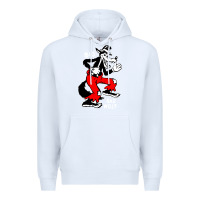 White big bad wolf Premium Hoodie - linhVisuals