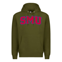 Army Green The SMU Athletics wordmark Premium Hoodie - linhVisuals