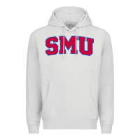 Dove Grey The SMU Athletics wordmark Premium Hoodie - linhVisuals