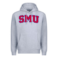 Heather Grey The SMU Athletics wordmark Premium Hoodie - linhVisuals