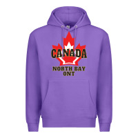 Purple north bay ontario on a cool Premium Hoodie - linhVisuals