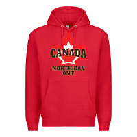 Red north bay ontario on a cool Premium Hoodie - linhVisuals