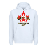 White north bay ontario on a cool Premium Hoodie - linhVisuals