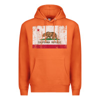 Carrot california flag womens mens heavy distressed vintage gift t shirt Premium Hoodie - linhVisuals