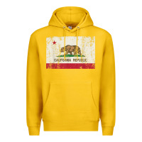Lemon california flag womens mens heavy distressed vintage gift t shirt Premium Hoodie - linhVisuals