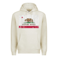 Oatmeal Heather california flag womens mens heavy distressed vintage gift t shirt Premium Hoodie - linhVisuals